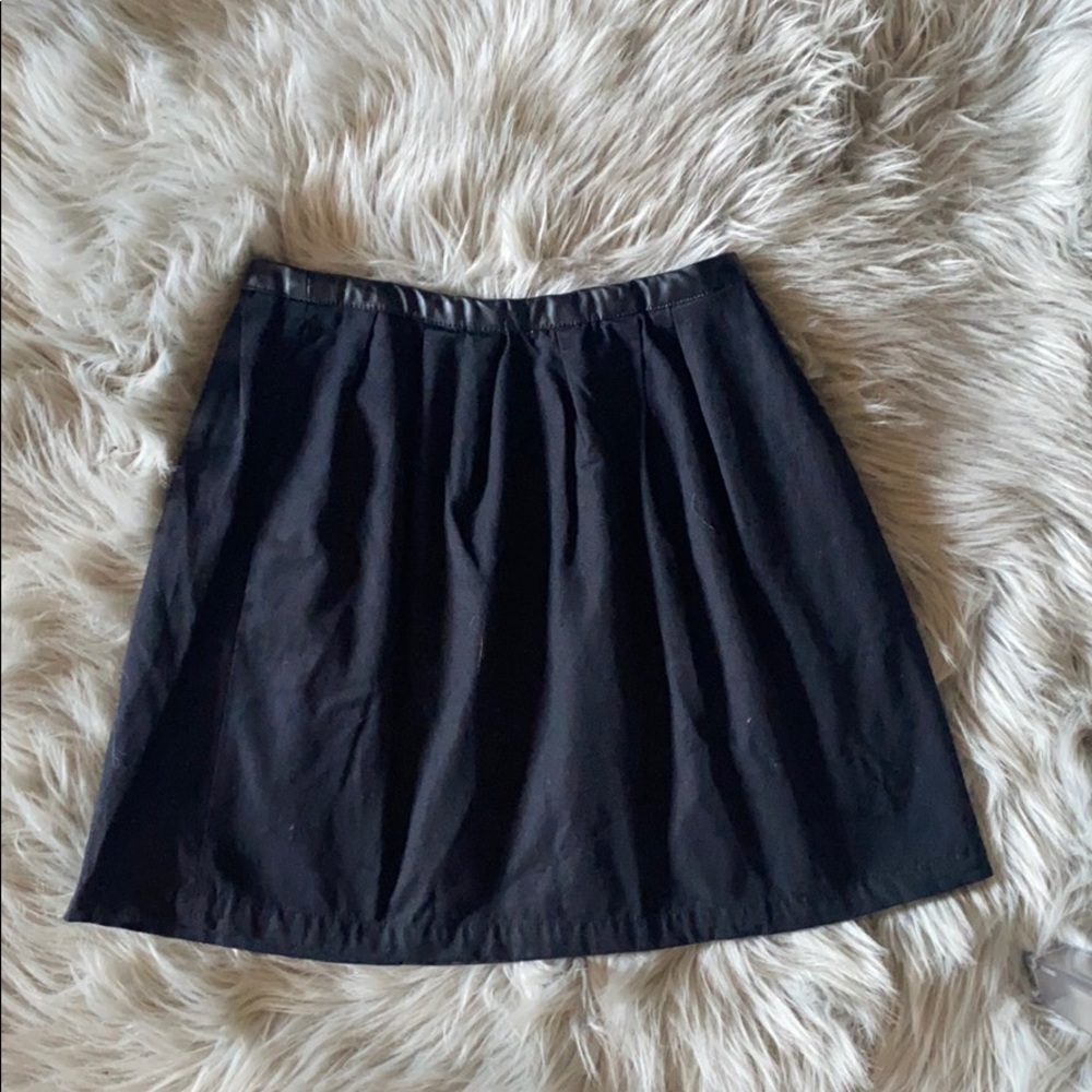 Black mini skirt